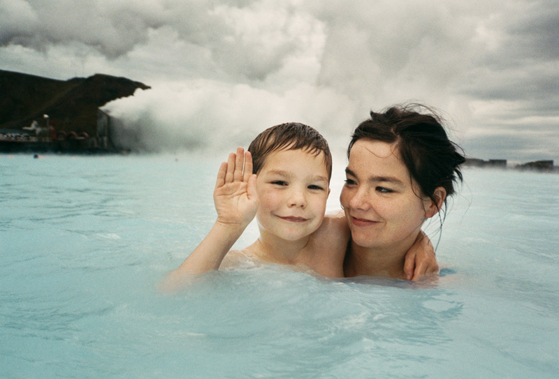 Bjork and son, Iceland, 1993